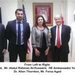 سفير مملكة البحرين فى واشنطن يلتقى فريق SAH